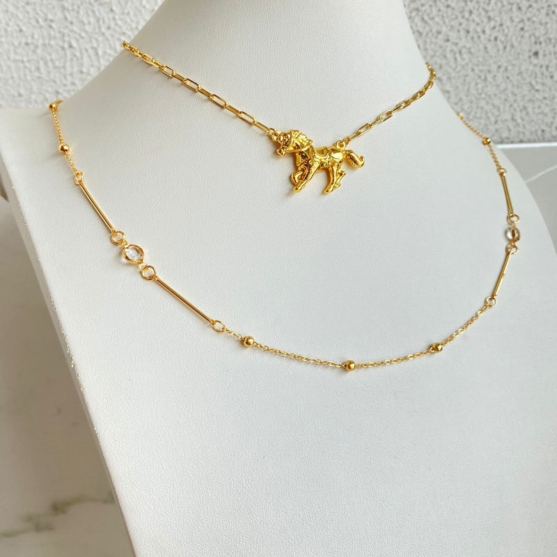 Kit 2 Colares Folheados a Ouro 18k - CL209